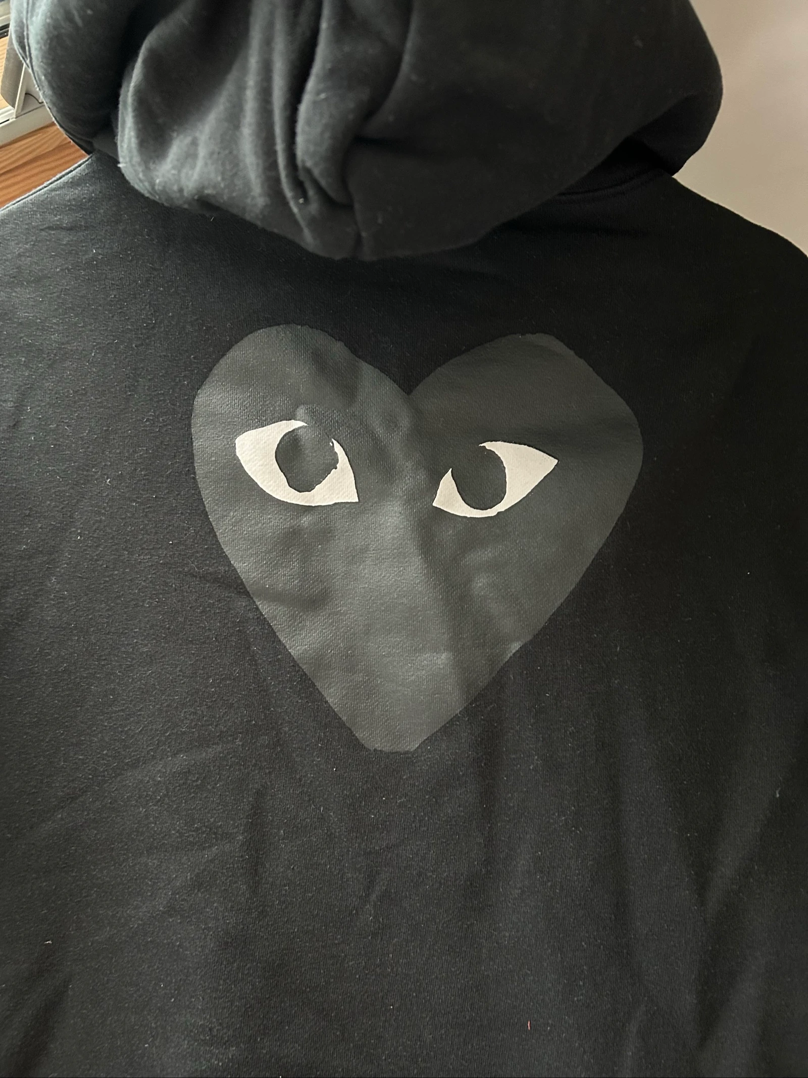 Sudadera con cremallera Comme des Garçons negra – photo 4